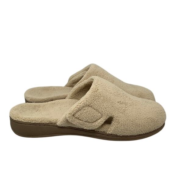Vionic Womens 10 Tan Indulge Gemma Soft Mule Slippers Orthotic Comfort P2-74 - Picture 1 of 7